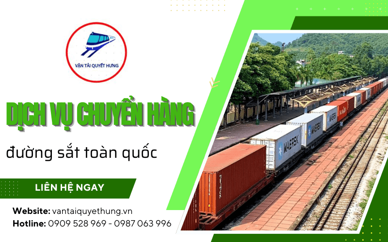 Dịch vụ chuyển hàng đường sắt toàn quốc