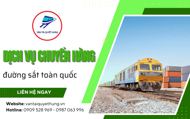 Dịch vụ chuyển hàng đường sắt toàn quốc