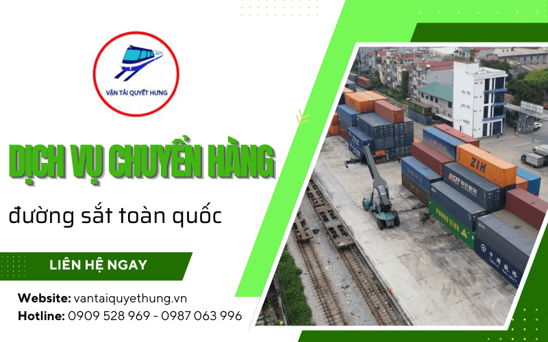 Dịch vụ chuyển hàng đường sắt toàn quốc