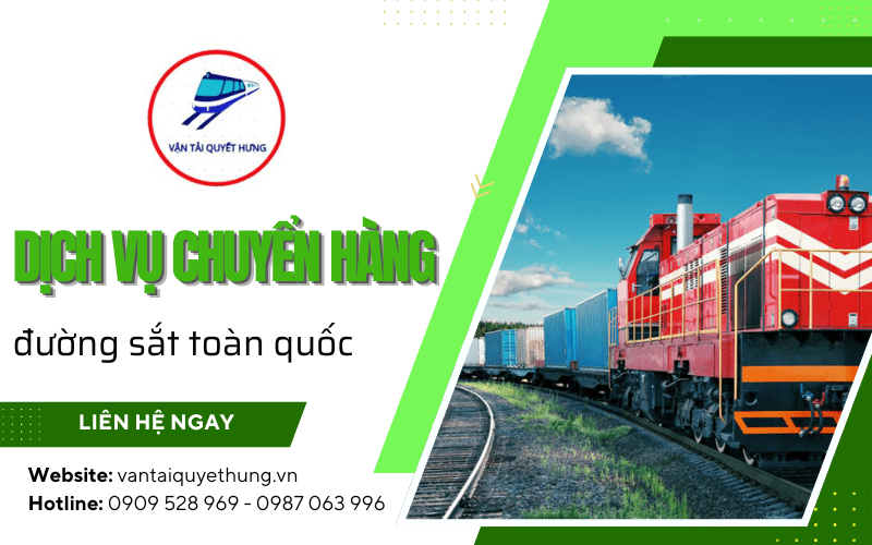 Dịch vụ chuyển hàng đường sắt toàn quốc